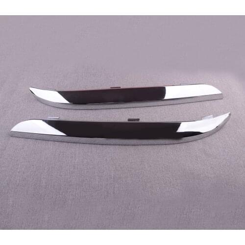 1 Pair Car Chrome Front Bumper Trim Cover Molding Fit for Chrysler 300 S C Luxury Limited Touring 68127941AB 68127940AB