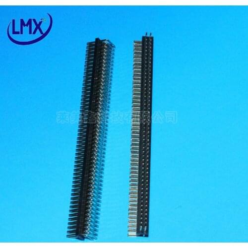 20pcs 2x40p 80pin 1.27mm pitch double row needle bent male pin header high quality envrironmantal protection