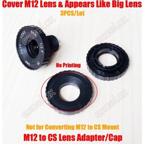 3PCS/Lot M12 to CS Lens Diameter Adaptor Cap Decoration Cover MTV/CS Mount Adapter Converter Ring for Security CCTV Camera