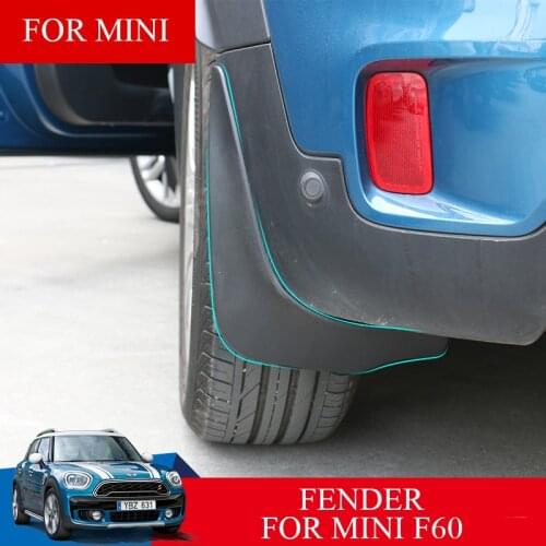 4Pcs=1Set ABS Car Tire Mudguard Car Fender With Screws Decoration Stickers Accessories Car Styling For MINI New Countryman F60