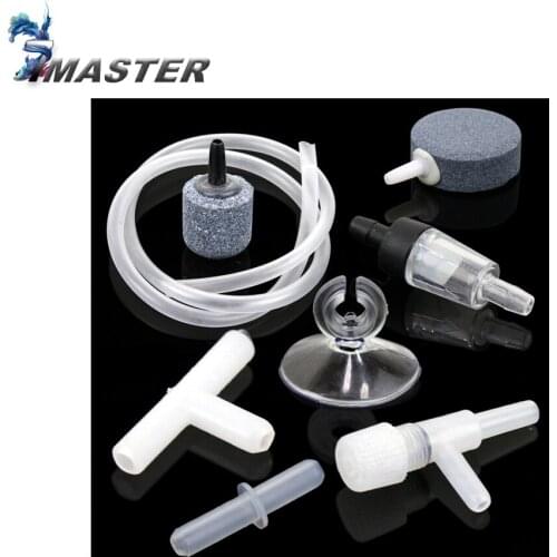 Air Pump Accessories Suction Cup Holder One Way Non-Return Check Valve 3 2 Ways Joints Oxygen Pump Hose Air Stone Bubble Disk