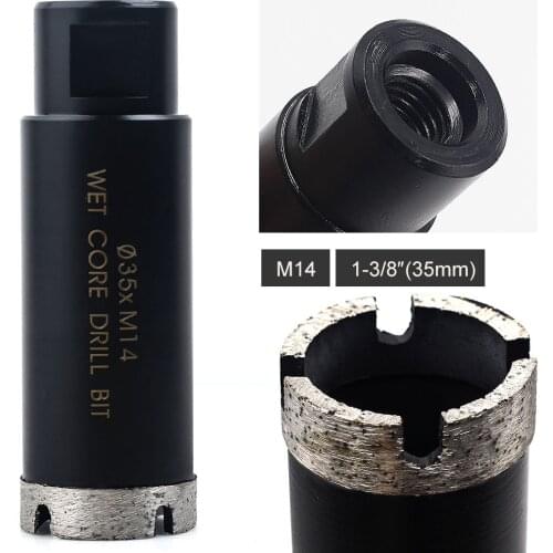 35mm arbor M14 Diameter Wet Use Diamond Drilling Core Bit For Stone Marble Granite Ceramic Tile Hole Saws Diamond Drills