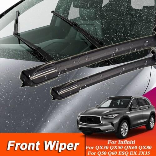 2pcs Car Stylinng Wiper Blade Windscreen Wipers For Infiniti QX80 EX FX ESQ QX30 QX50 Q50 Q60 QX70 Auto Wiper External Accessory