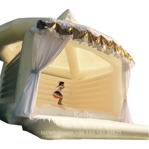 Free air shipping to door inflatable wedding bouncer for sale, custom made durable inflatable bouncer castle, cheap air jumper
