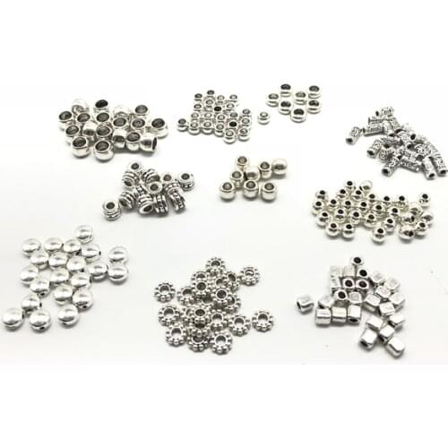 BOHOEVER Silver Beads