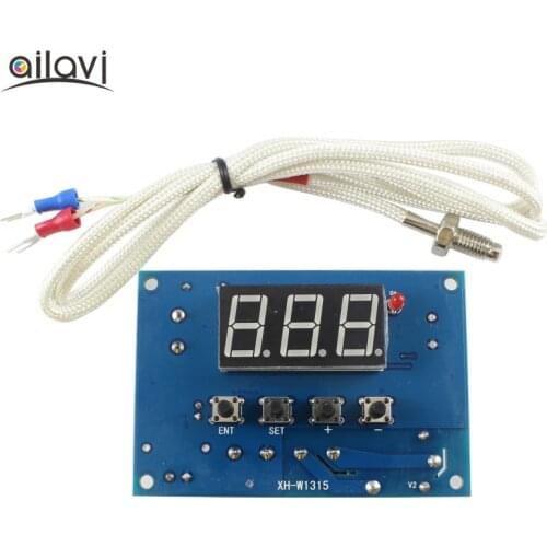 DC12V 24V Digital Themostat Temperature Controller K Type Thermocouple M6 Bolt Head Temperature Control Board -30~999 Degrees