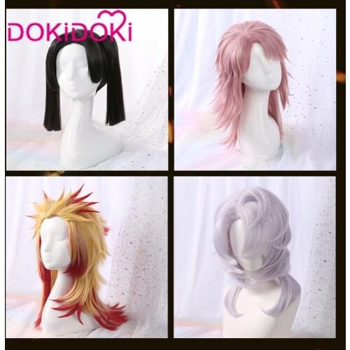 DokiDoki Demon Slayer: Kimetsu no Yaiba Cosplay Wig Sabito/Rui/Rengoku Kyoujurou/Kanzaki Aoi Wigs Kimetsu no Yaiba