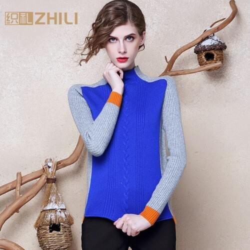 Turtleneck cashmere sweater pullover sweater cashmere sweater slim basic shirt autumn and winter female