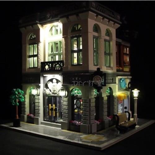 LED Lighting Kit For 10251 Bank House (Only LED Light, No Block Kit)