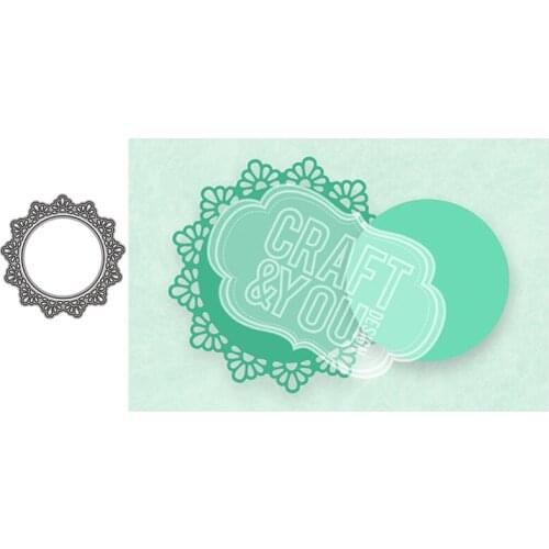 Round Flower Border New 2021 Metal Cutting Dies for Scrapbooking Mold Cut Stencil Handmade Tools DIY Card Make Mould Model Craft