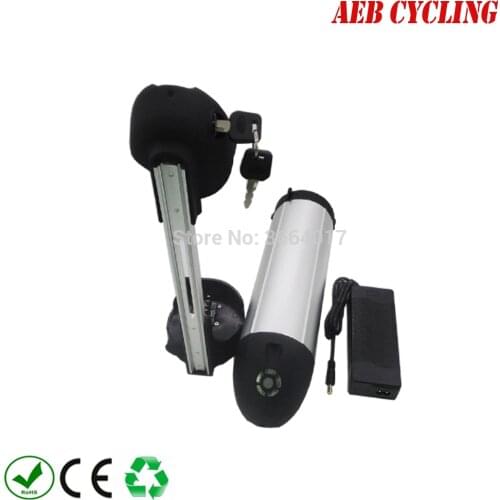 For fat tire bike bottle down tube 36V 11.6Ah high power Li-ion ebike battery with charger for city bike folding bike