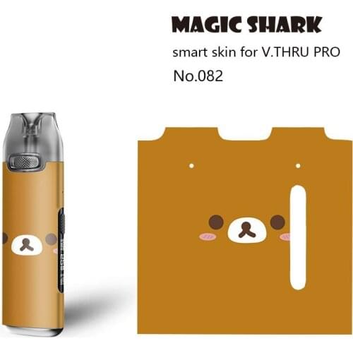 Magic Shark Hot Sale Bear Skeleton Super Star Wrap Skin for Vthru Pro Case Sticker Film Tape for Voopoo V.THRU PRO