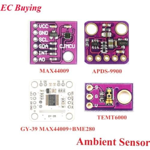 MAX44009 BME280 APDS-9900 TEMT6000 Ambient Light Sensor Intensity Sensor Module GY-39 Temperature Humidity Sensor For Arduino