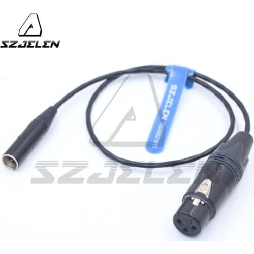 MINI XLR 3pin to Standard XLR 3pin for Blackmagic Pocket Cinema 4k Camera Audio Cable