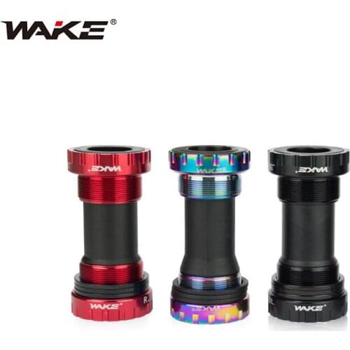 WAKE 68-73mm Road Bike Axis Mountain Bicycle Bottom Bracket Press-in Crankset Parts Central Shaft Cycling Accessories Parst