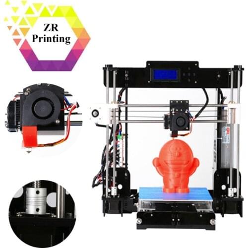 CTC 2020 ZRPrinting New Desktop Material Acrylic Frame 3D Printer Support SD Card A8 Y8 Model 1.75mm ABS/PLA Filament