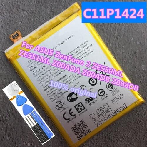 New Original C11P1424 3000mAh Battery For ASUS ZenFone 2 ZE550ML ZE551ML Z00ADA Z00ADB Z008DB 2900/3000mAh Battery
