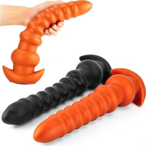Super Long Huge Anal Plug Big Anal Beads Anal Massager Dilator Prostate Massage Sex Toys For Men Gay Women Vagina Stimulation 18