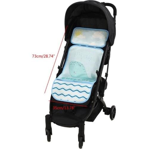83XC Summer Stroller Cooling Pad 3D Breathable Mesh Pushchair Mat Mattress Baby Pram Seat Cover Cushion for Newborn