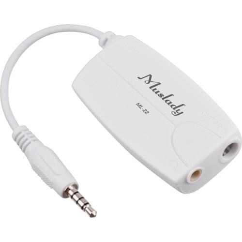 Muslady ML-22 Guitar Audio Interface Connector Converter with iPhone/iPad Android Smartphone Tablet with 3.5mm Audio Plug