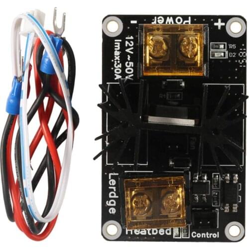 2pcs 30A Mos Tube Heat Bed Power Module Expansion Board High Current Load Module Mos Tube Hotend with Cables for 3D Printer