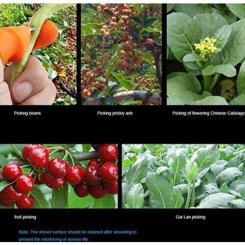 Silicone Thumb Knife Finger Protector Vegetable Harvesting Knife Plant Blade Scissors Cutting Rings Garden Gloves