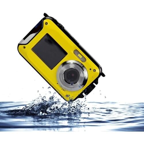 Winait 24mp Portable Mini Digital Camera 3Meters Underwater 2.7" + 1.8" TFT LCD Display