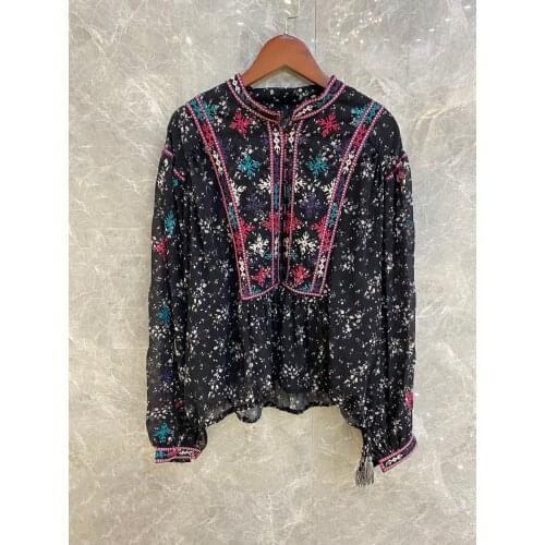 Yuigyutyu Women's Shirts With Embroidery