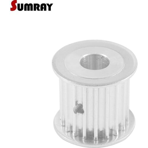 SUMRAY Timing Pulley 5M 20T 6/8/10/12/18/19/20mm Bore Aluminium Pulley Wheel 27mm Width Motor Belt Pulley For Laser Machine