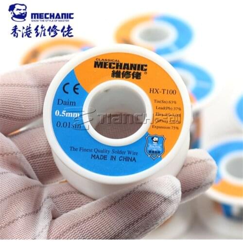 1 Pcs 0.2MM 0.3MM 0.4 MM 0.5MM 0.6MM 55G 150G Rosin Core Solder Wire Soldering Reel Weld Wire High Quality Tin 63