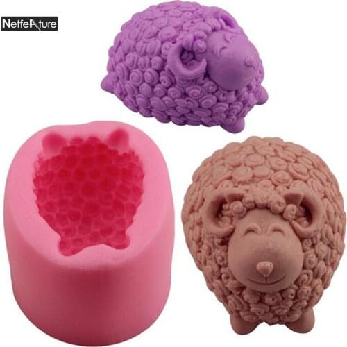 1Pcs New Hot DIY Silicone Mold Sheep Shape Fondant Cake Decorating Tool Chocolate Cake Mousse Pastry Soap Silicone Mold Bakeware