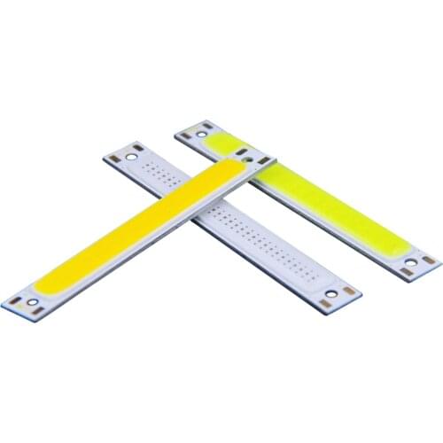 100pcs Wholesale 60x8mm 1W 3W COB Strip LED Chip 3V 3.7V LEDs Light for Wrok Lamp Bicycle Lights Decorative Lighting 60mm LED