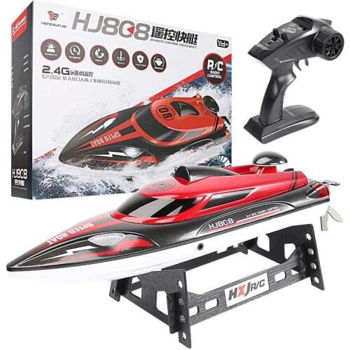 2.4G HJ806 High Speed RC Racing Boat 150m Remote Control Distance Fast Racing Ship With Water Cooling System Children Model Toy