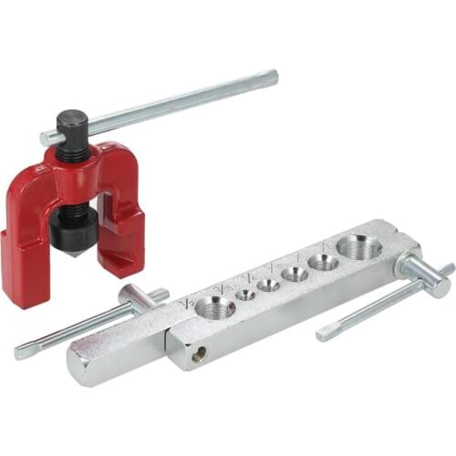 6 Dies Tubing Pipe Flaring Tools Set Kits Woodworking Metal Extension Tools Air Brake Line Flaring Tubes