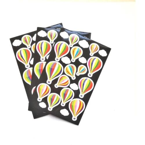 6pcs Cute hot air balloon paper sticker Organizer Calendar Diary Book Planner Scrapbook Decoration Diary Sticker papeleria