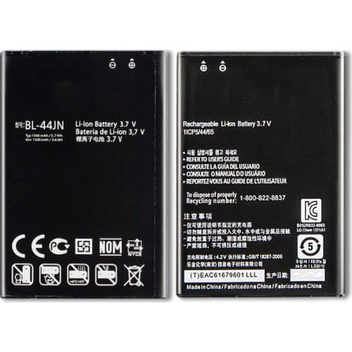 BL-44JN Battery For Optimus Zone E400 Optimus L3 E400 L5 E612 EAC61679601 P970 E510 LGE510 P690 E730 1500mAh BL 44JN +Track Code