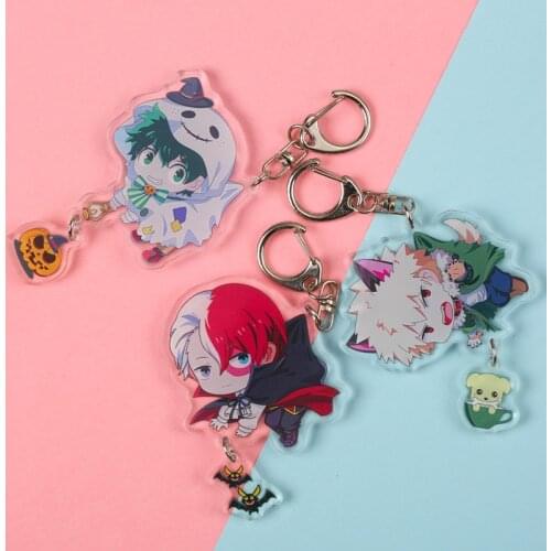 Anime My Hero Academia Cosplay Acrylic Key Chain Fashion Keychain Props Accessories