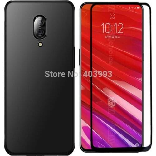 For Lenovo Z5 Pro L78031 Case For Lenovo Z5 Pro Glass Luxury Soft TPU Phone Case With Tempered glass For Lenovo Z5 Pro