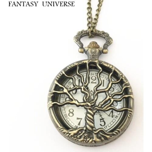 FANTASY UNIVERSE Free shipping 20pcs a lot pocket watch Necklace HRAAAB26