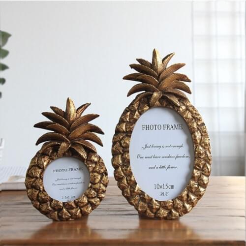 3 Inch 6 Inch 7 Inch Resin Photo Frame Pineapple Retro Style Photo Frame Home Picture Frame Modern Art Home Decoration