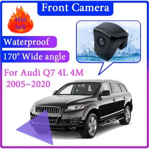 For Audi Q7 4L 4M 2005~2020 Car LOGO Front View CAM Night Vision HD Waterproof Wide Angle Degree Embedded Blind Spot Area Camera