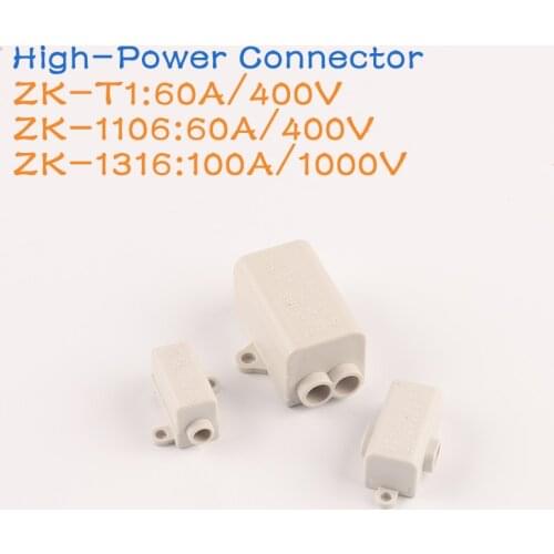 High Power Terminal Block Quick Wire Connector T-Type 60A/400V 1-6mm2 Electric Cable Splitter 100A/1000V 2.5-16mm2 Junction Box