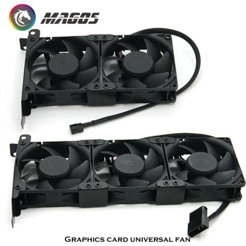 PC VGA COOLER GPU Cooling Fan 8025 PCI GPU Companion 2 Fans & 3 Fans Optional 3 PIN Plug/MOLEX 4Pin Plug