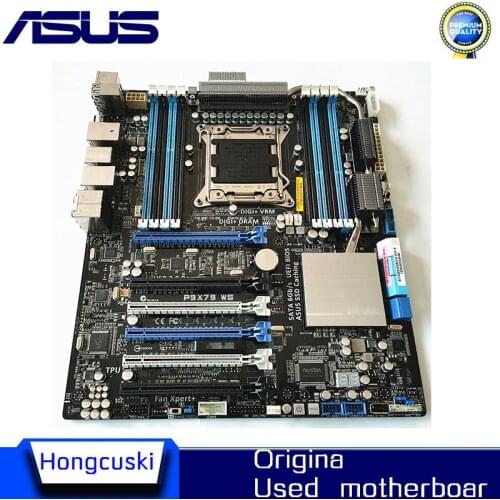 Mining motherboard 6GPU B250 H110 BTC PRO For ASUS P9X79-E WS LGA 2011 DDR3 64GB E5-2011-V2 E5-2660-V2 X79 Desktop Motherboard