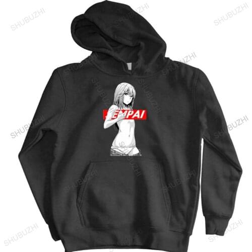 Homme cotton hoodies zipper Senpai Ahegao Anime drop shipping men autumn sweatshirt new arrived coat men brand hoodie