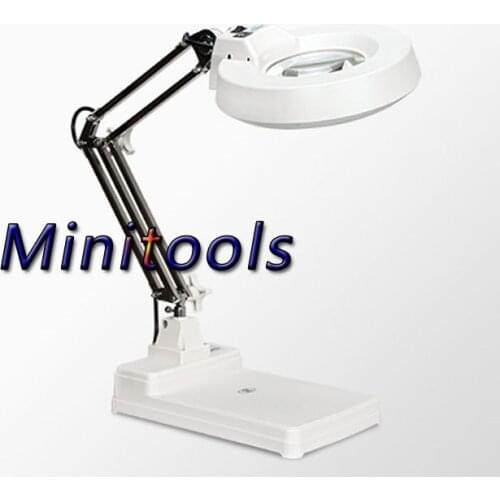 Desktop table 30 LED Lights 10X 20X magnifying glass magnifier for reading repairing and inspection