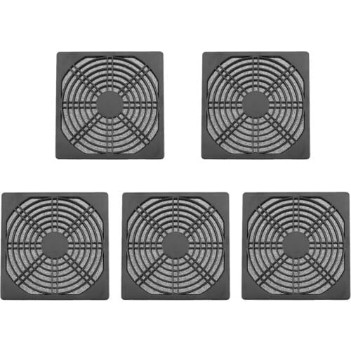 5pcs/lot Dustproof 120mm Case Fan Dust Filter Guard Grill Protector Cover for PC Compute Cleaning Cooling Fan Cover Case