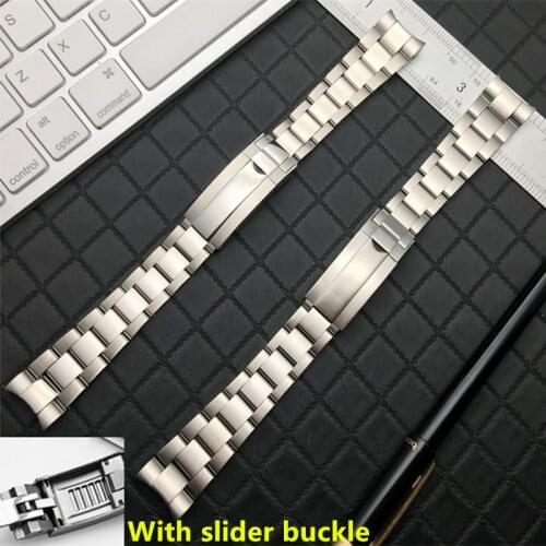 20mm Brushed Polish Silver Stainless steel Watch Bands For Daytona Submarine for Role strap Sub-mariner Wristband Bracelet tool