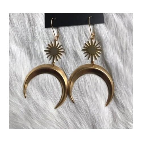 Moonbeam Earrings,Cosmic Space Earrings,boho Jewelry Statement Earrings