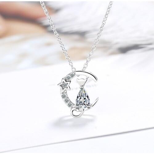SHQIYAYI Cubic Zirconia Pendant Necklace Silver Womens Fashion Jewelry High Quality CZ Crystal Choker Accessories 499